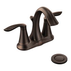 Moen 6410 Eva Two Handle High Arc Bathroom Faucet