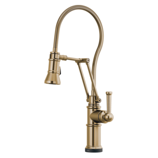 Brizo Artesso: SmartTouchArticulating Faucet With Finished Hose