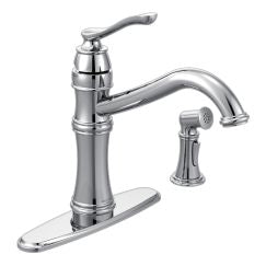Moen 7245 Belfield Single Handle Kitchen Faucet with Spray