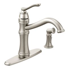 Moen 7245 Belfield Single Handle Kitchen Faucet with Spray