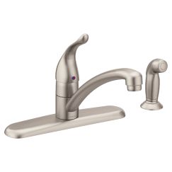 Moen 7430 Chateau Single Handle Kitchen Faucet with Side Spray - 4 Hole