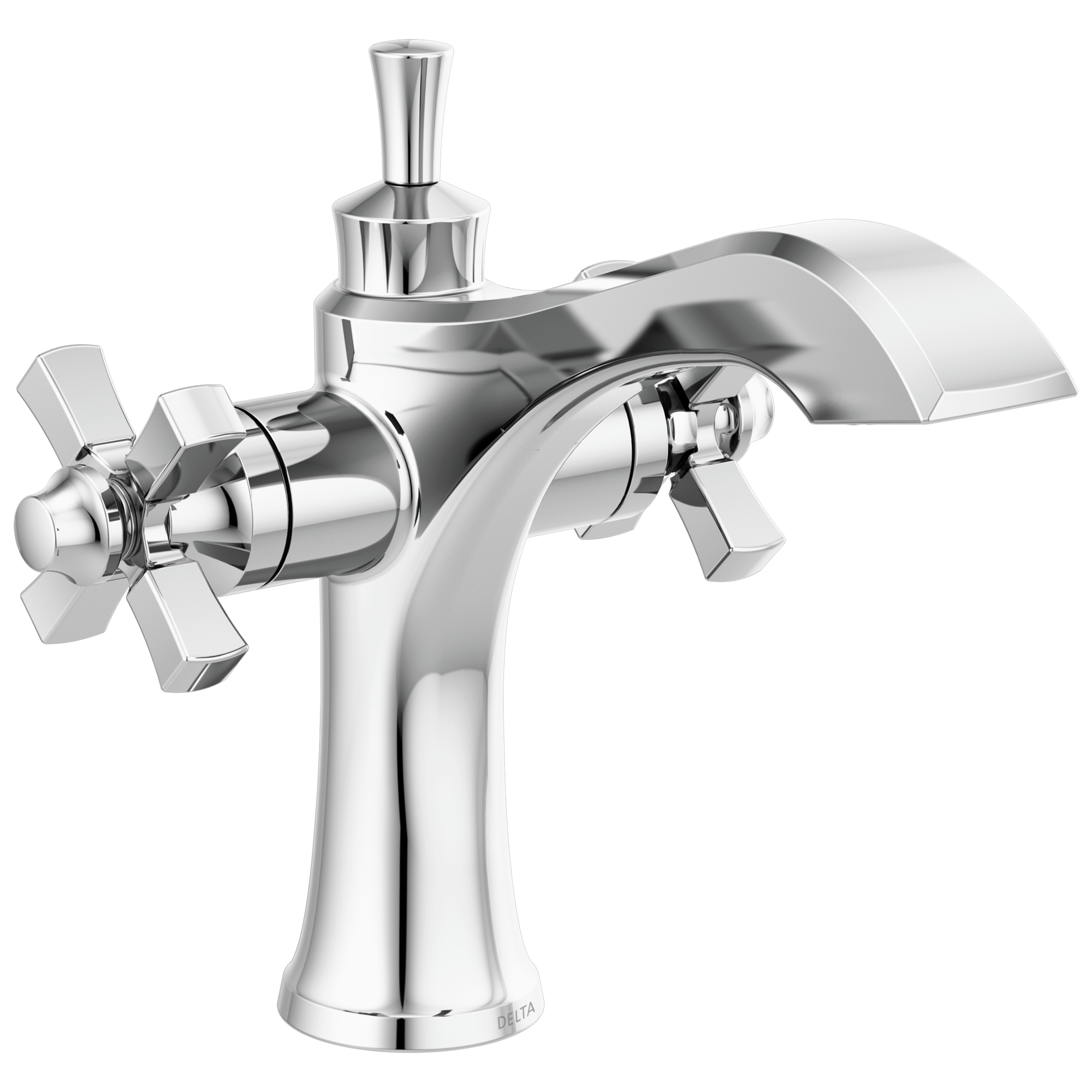 Delta Dorval: Two Handle Single Hole Monoblock Bathroom Faucet