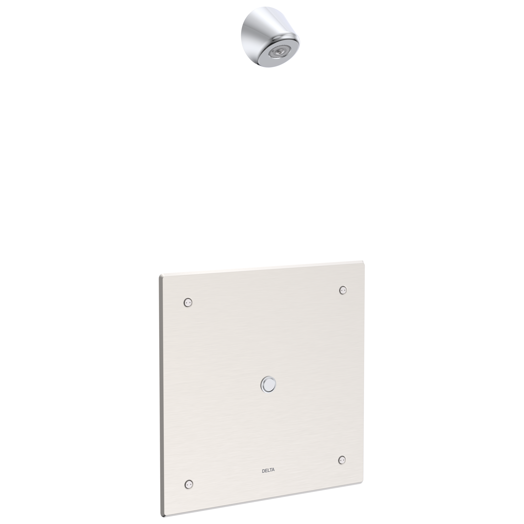 Delta Commercial 860T: Electronic Shower Trim with Push Button Activator