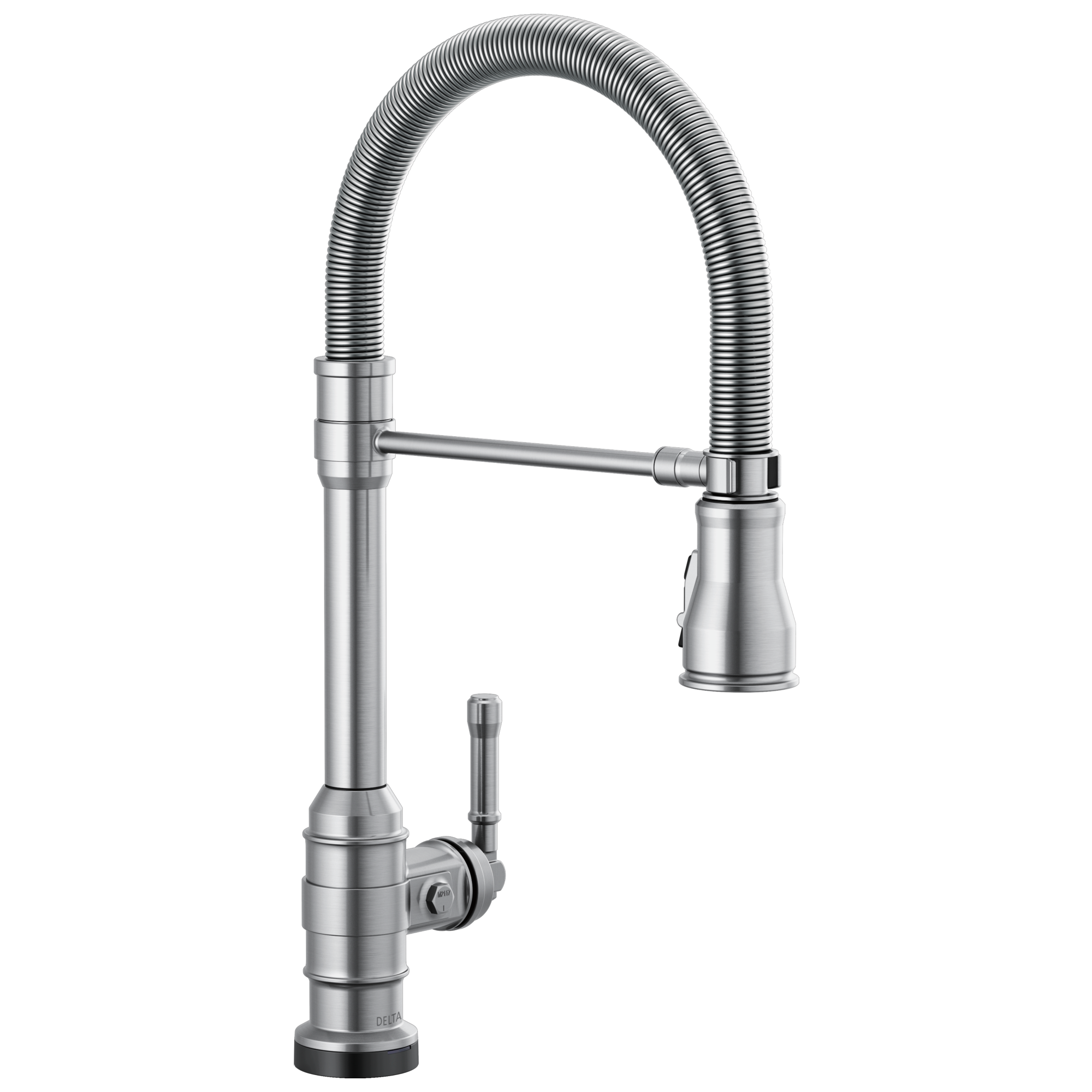 Delta Broderick: Single Handle Pull-Down Kitchen Faucet Spring Spout with Touch2O Technology