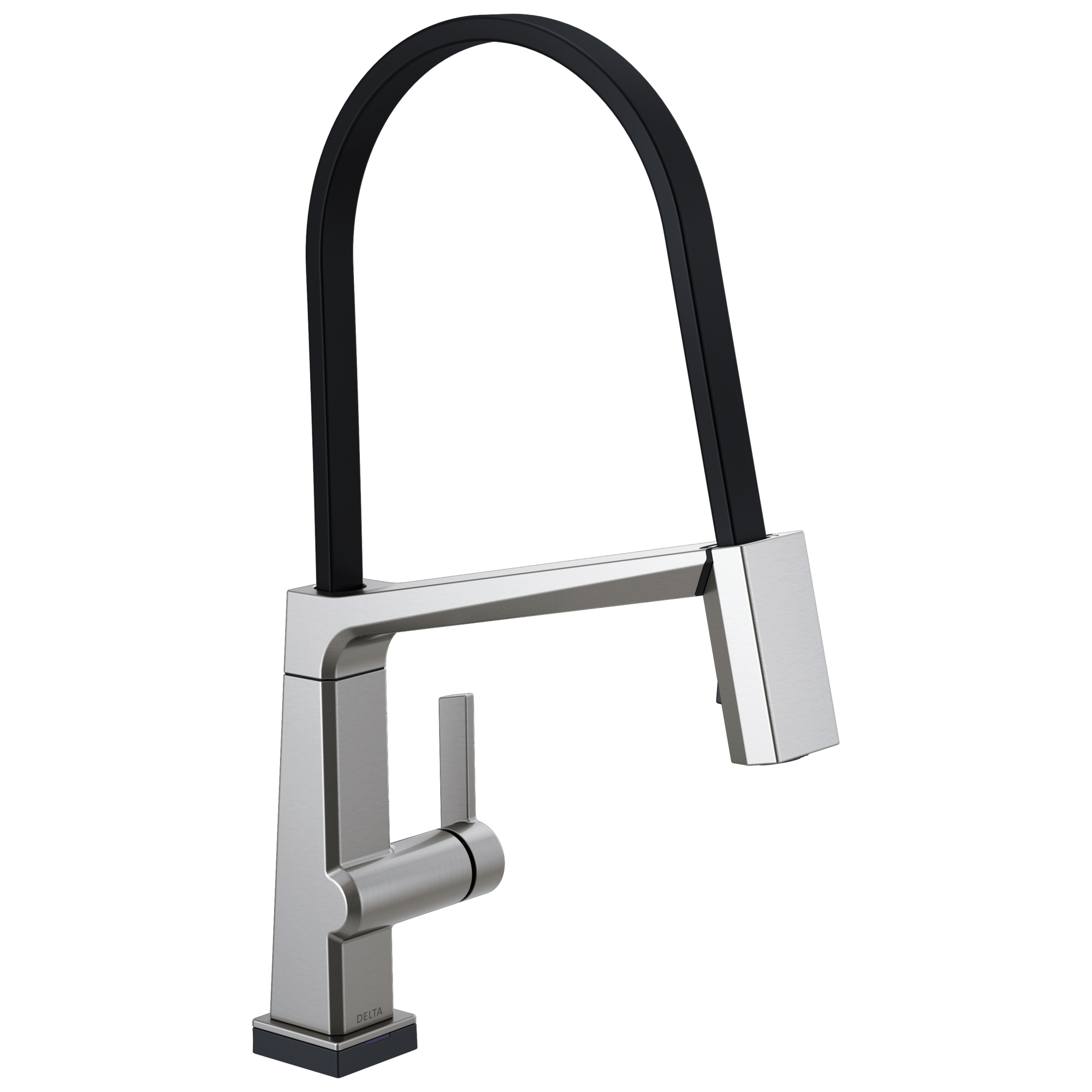 Delta 9693T-DST Pivotal Single Handle Exposed Hose Kitchen Faucet with Touch2O Technology