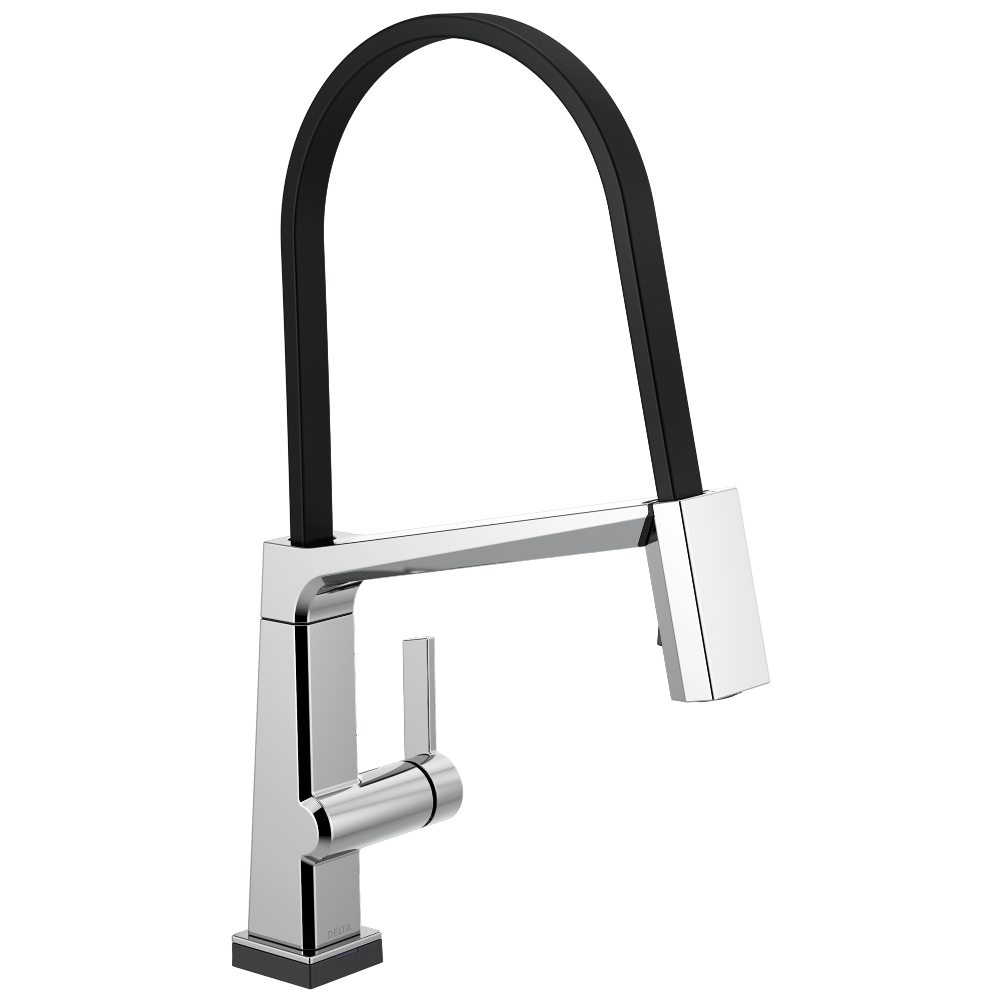 Delta 9693T-DST Pivotal Single Handle Exposed Hose Kitchen Faucet with Touch2O Technology