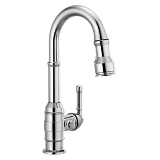 Delta Broderick: Single Handle Pull-Down Bar/Prep Faucet