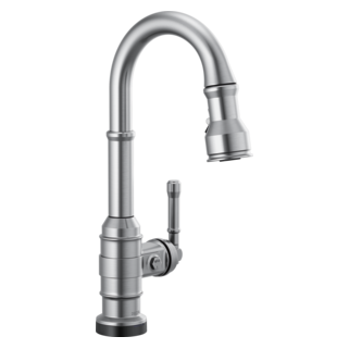 Delta Broderick: Single Handle Pull-Down Bar/Prep Faucet with Touch2O Technology