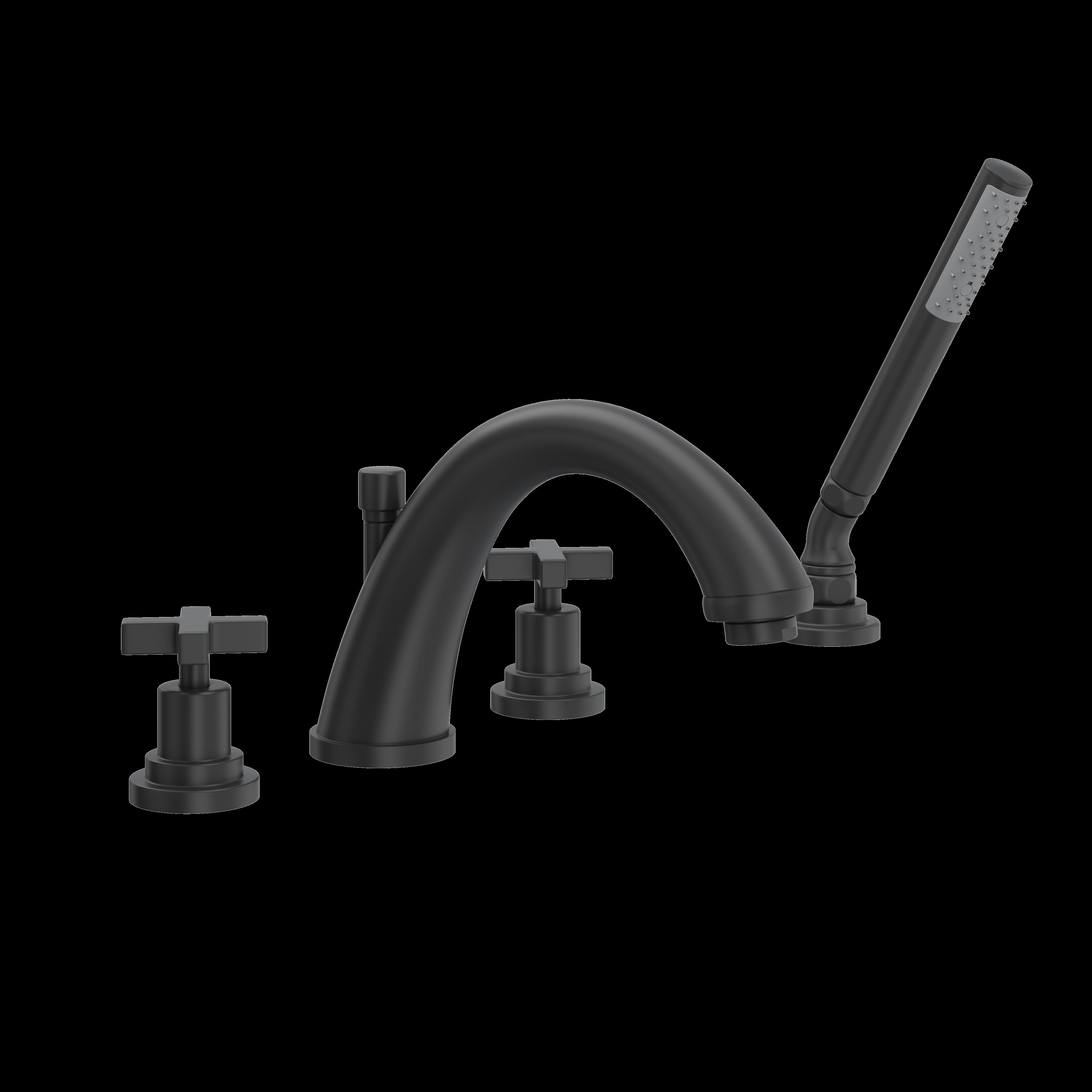 ROHL A1264 Lombardia 4-Hole Deck Mount Tub Filler