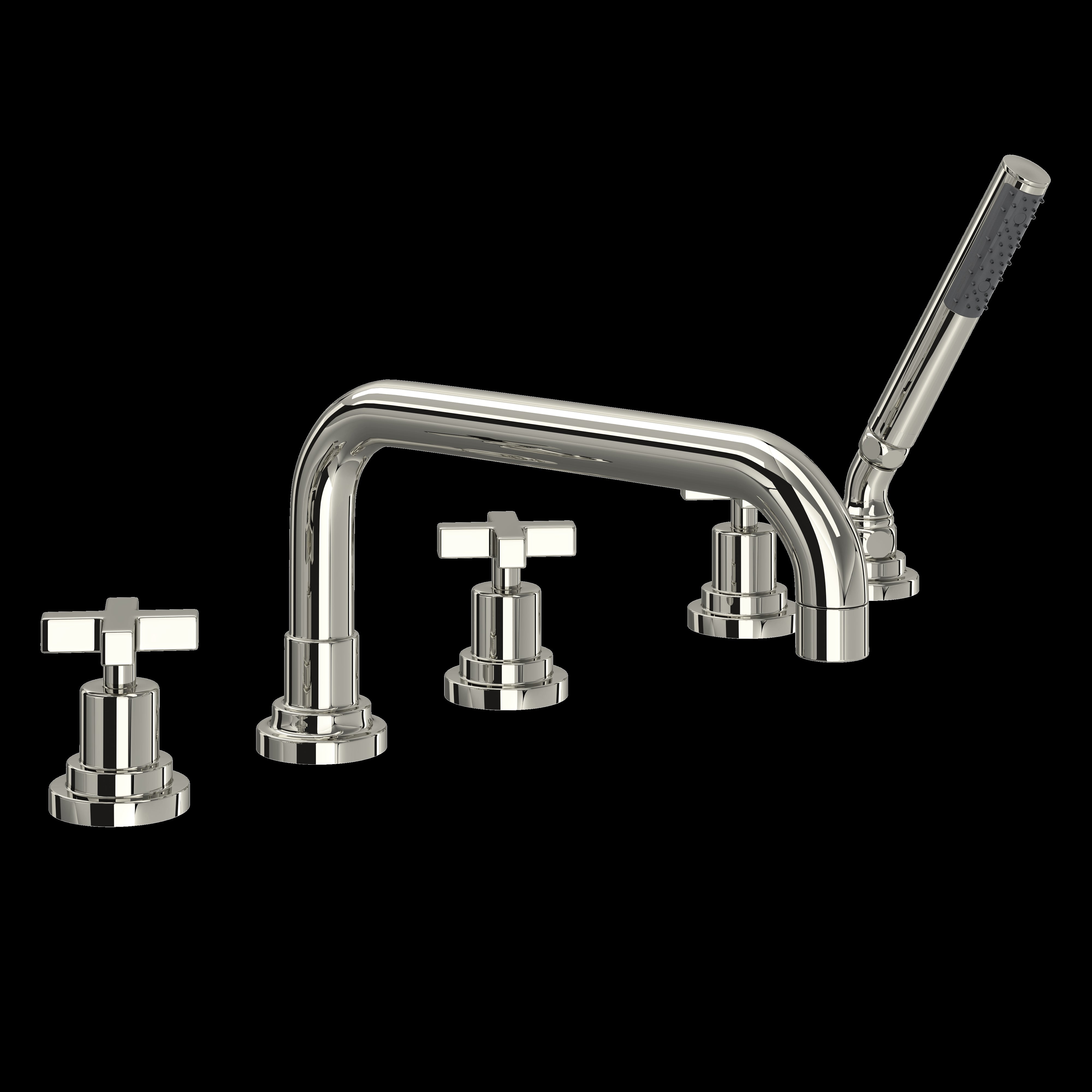 ROHL A2224 Lombardia 5-Hole Deck Mount Tub Filler With U-Spout