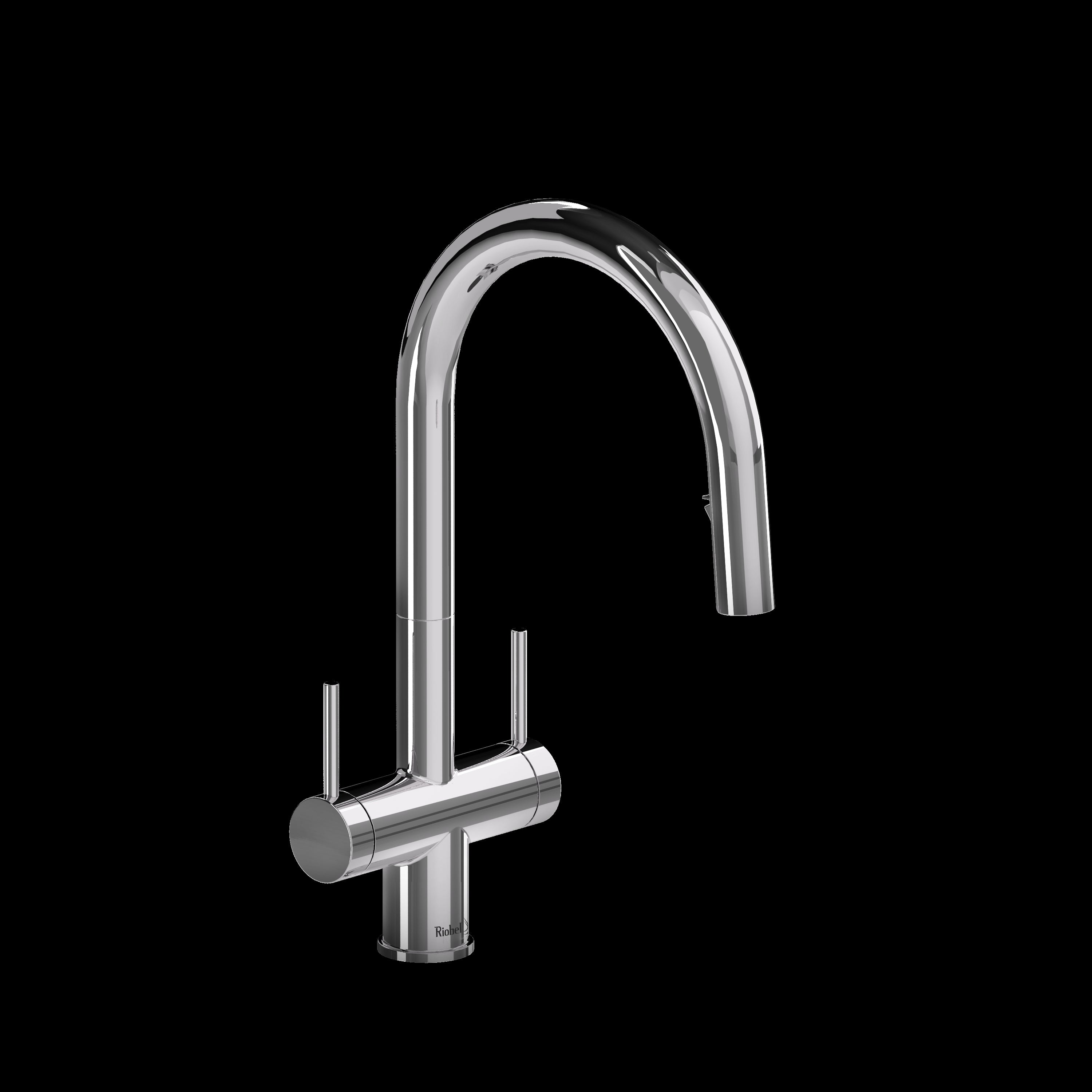 Riobel AZ801 Azure Two Handle Pull-Down Kitchen Faucet