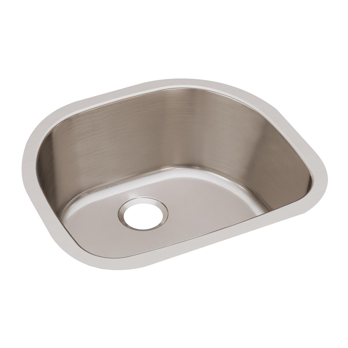 Elkay Lustertone Classic Stainless Steel 23-5/8" x 21-1/4" x 7-1/2", Single Bowl Undermount Sink