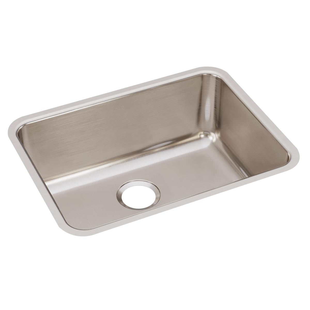 Elkay Lustertone Classic Stainless Steel 25-1/2" x 19-1/4" x 10", Single Bowl Undermount Sink