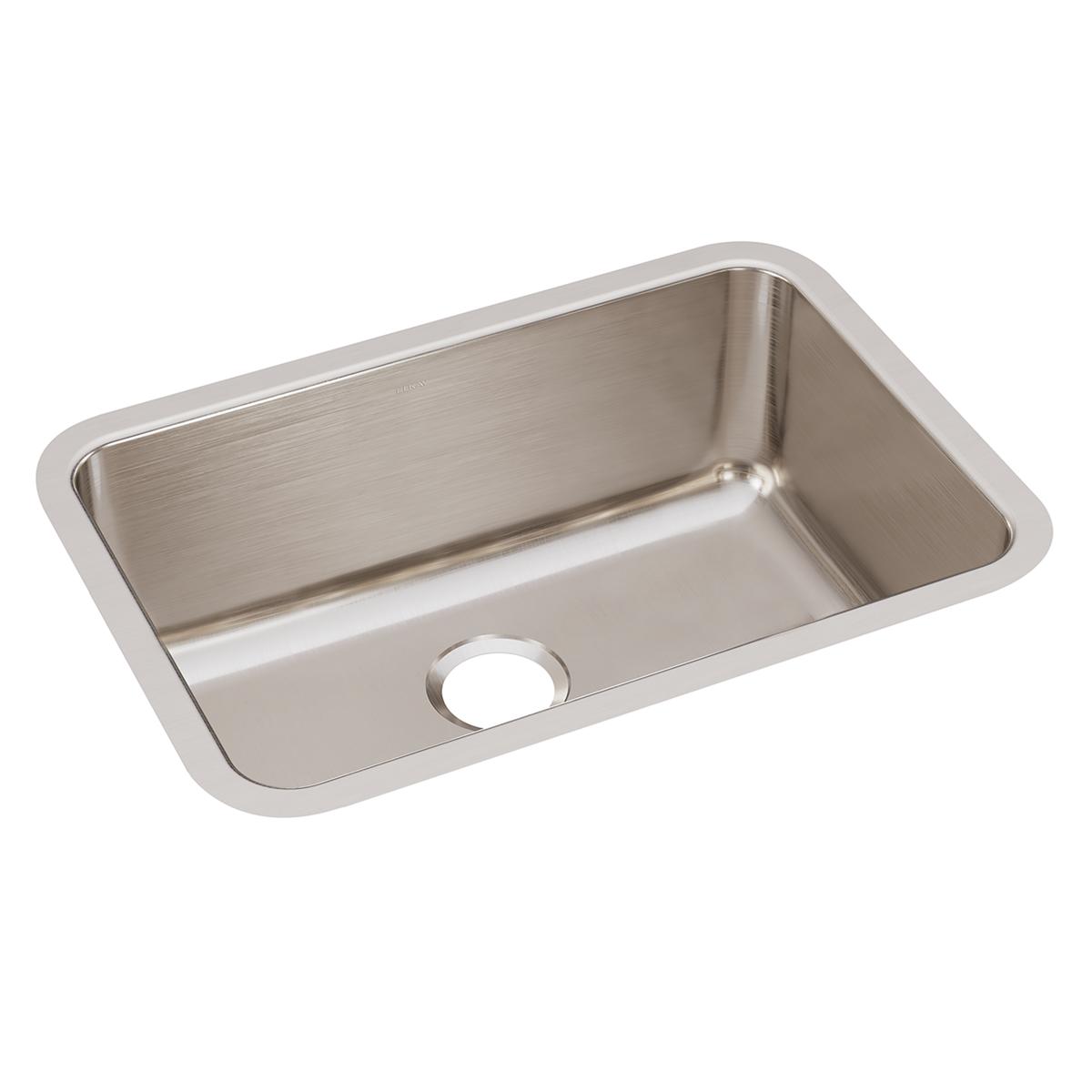 Elkay Lustertone Classic Stainless Steel 26-1/2" x 18-1/2" x 10", Single Bowl Undermount Sink