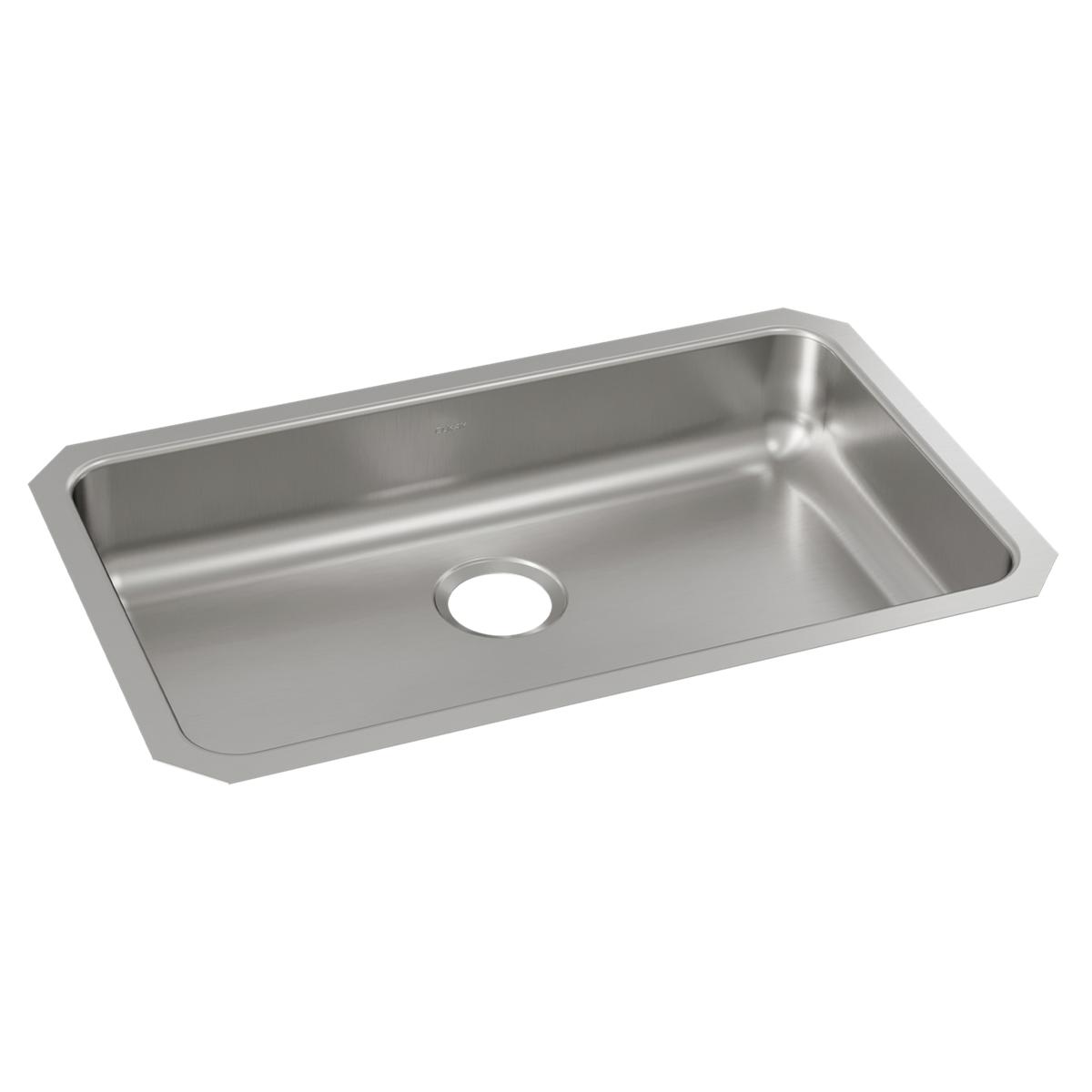 Elkay Lustertone Classic Stainless Steel 30-1/2" x 18-1/2" x 5-3/8", Single Bowl Undermount ADA Sink