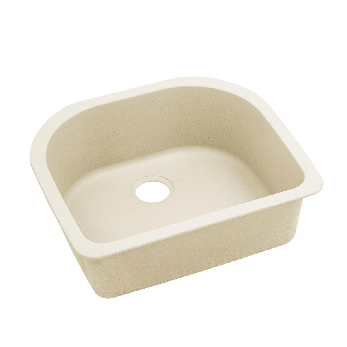 Elkay Quartz Luxe 25" x 22" x 8-1/2", Single Bowl Undermount Sink, Parchment