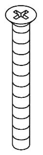 KOHLER K-1012873 Screw, 8-32 X 1.750, Countersunk