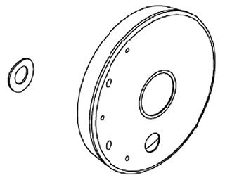 KOHLER K-1016454-CP Faceplate Assy