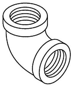 KOHLER K-35879 Elbow, 3/4Npt X 90