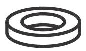 KOHLER K-40097 Gasket, Rubber .27 X .46 X .075