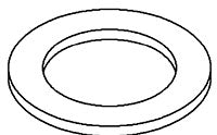 KOHLER K-53384 Gasket, Rubber