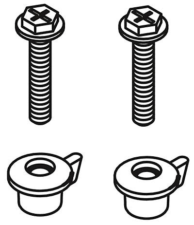 KOHLER K-1141144 Toilet Seat Hardware Kit