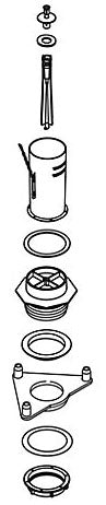 KOHLER K-1160809 Flush Valve Kit, 1.28