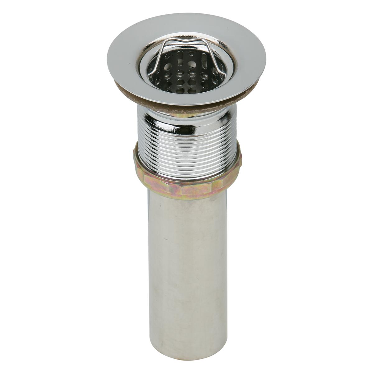 Elkay Drain Fitting 2" Nickel Plated Brass Body with Deep Stainless Steel Strainer Basket