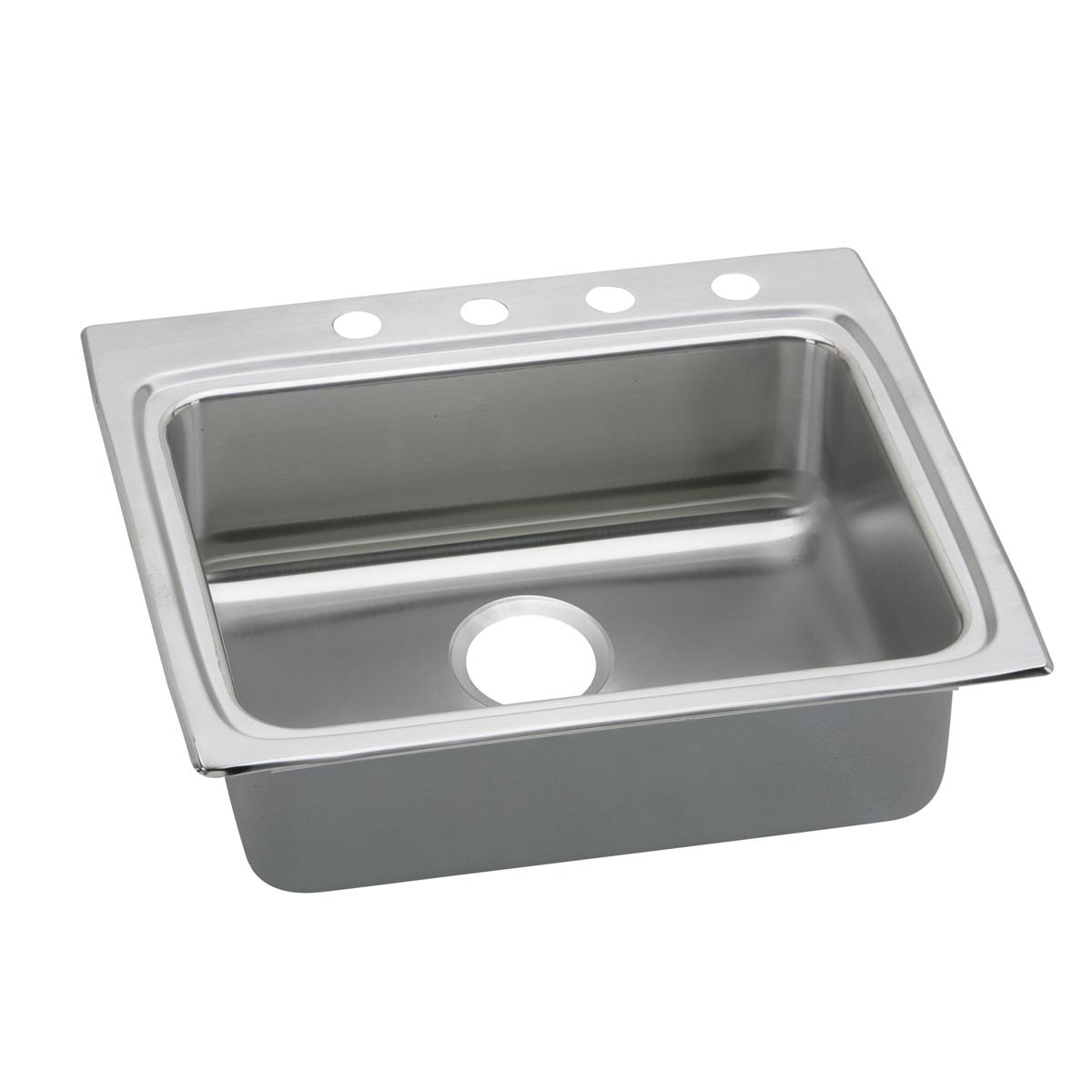 Elkay Lustertone Classic Stainless Steel 25" x 22" x 5-1/2", Single Bowl Drop-in ADA Sink