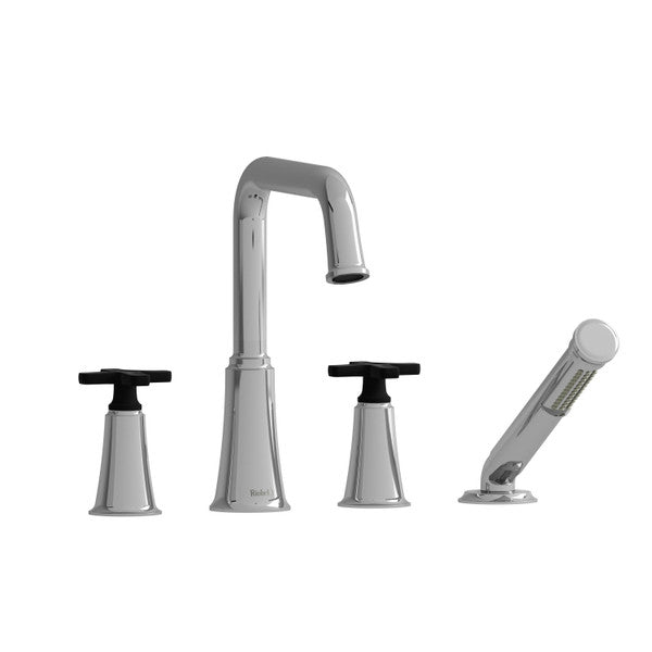 Rohl MMSQ12XPNBK Tub Filler And Hand Shower