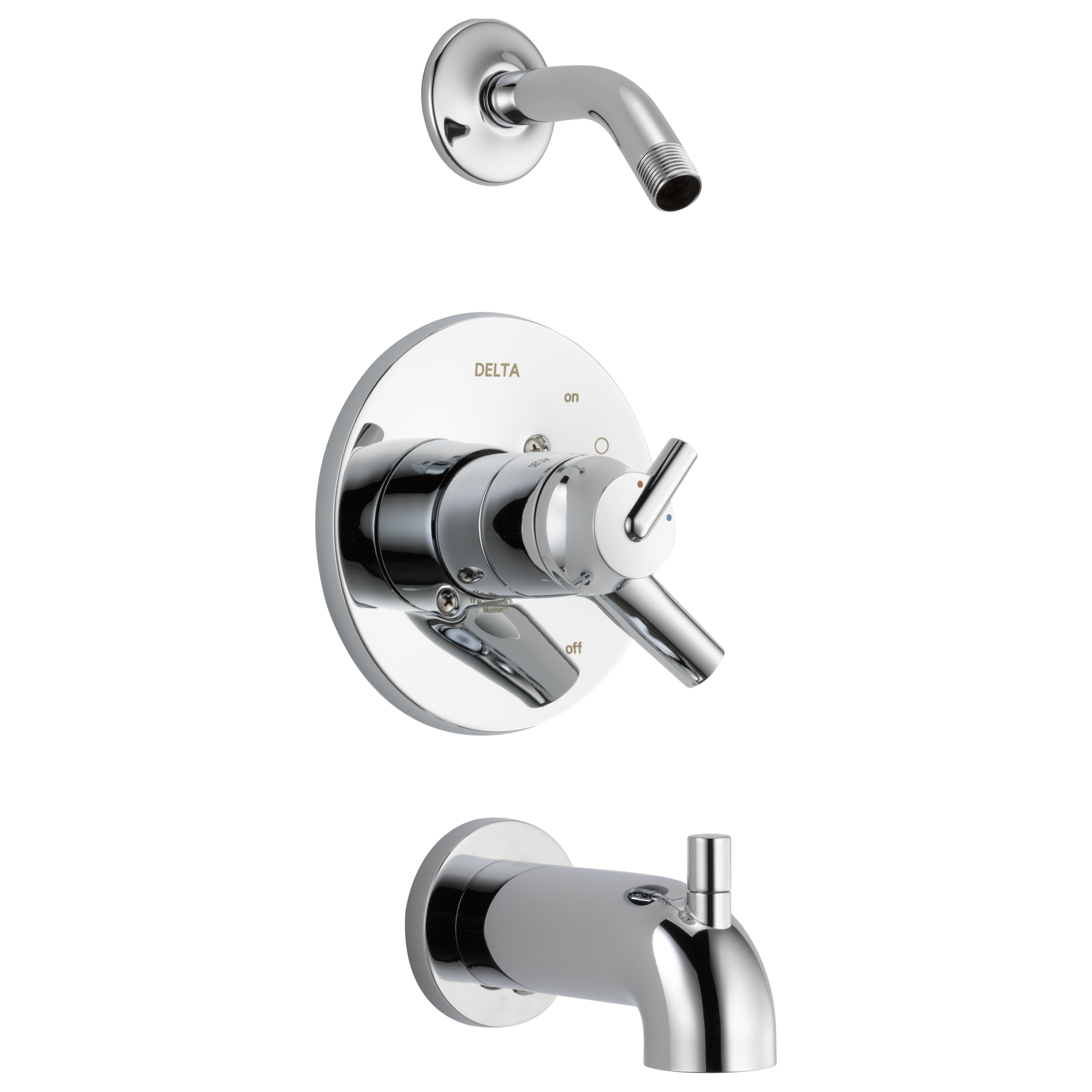 Delta T17459-LHD Trinsic Monitor 17 Series Tub and Shower Trim - Less Shower Head