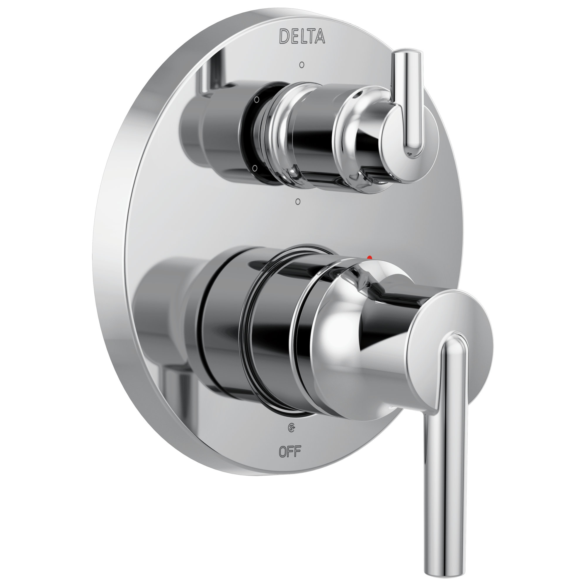 Delta T24959 Trinsic Contemporary Two Handle Monitor 14 Series Valve Trim with 6-Setting Integrated Diverter