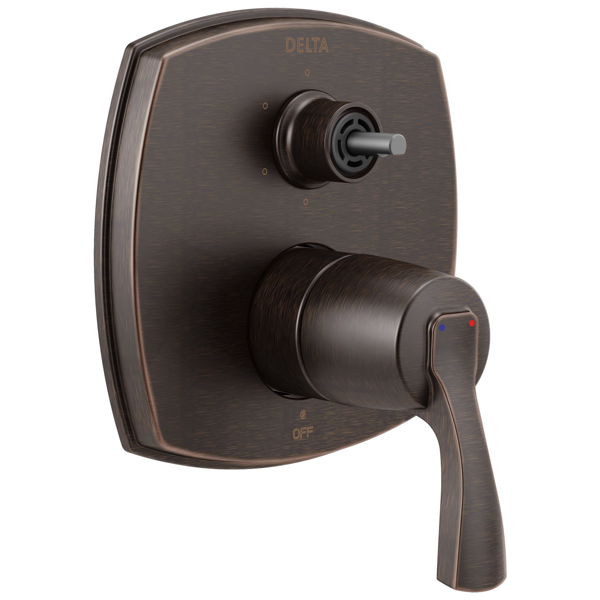 Delta Stryke: 14 Series Integrated Diverter Trim with Six Function Diverter Less Diverter Handle