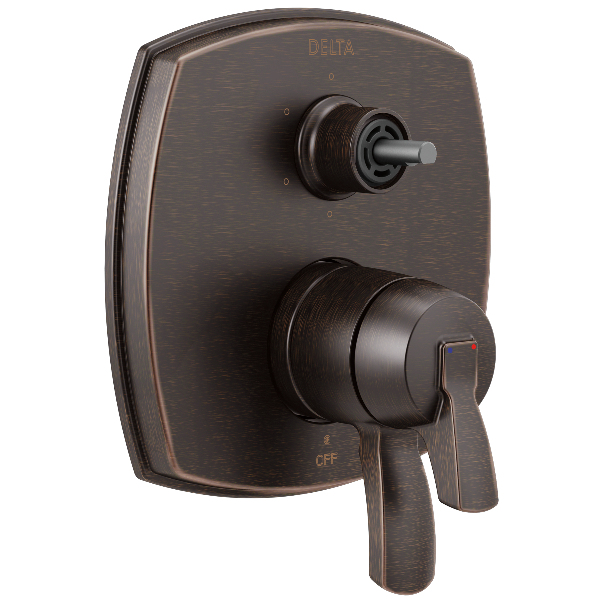 Delta Stryke: 17 Series Integrated Diverter Trim with Six Function Diverter Less Diverter Handle