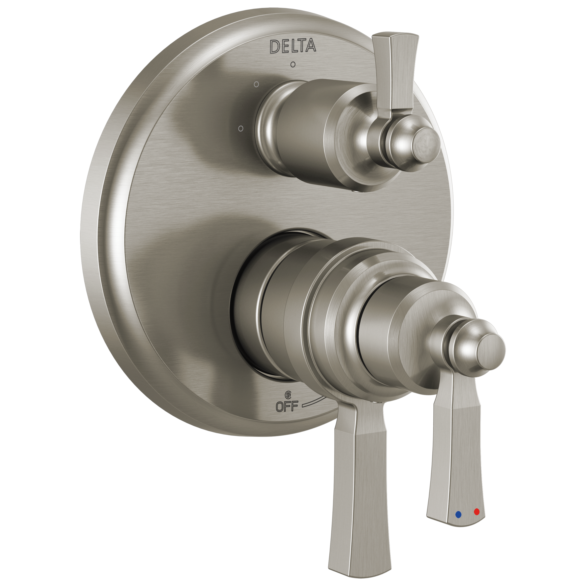 Delta Dorval: Traditional 2-Handle Monitor 17T Series Valve Trim with 3 Setting Diverter
