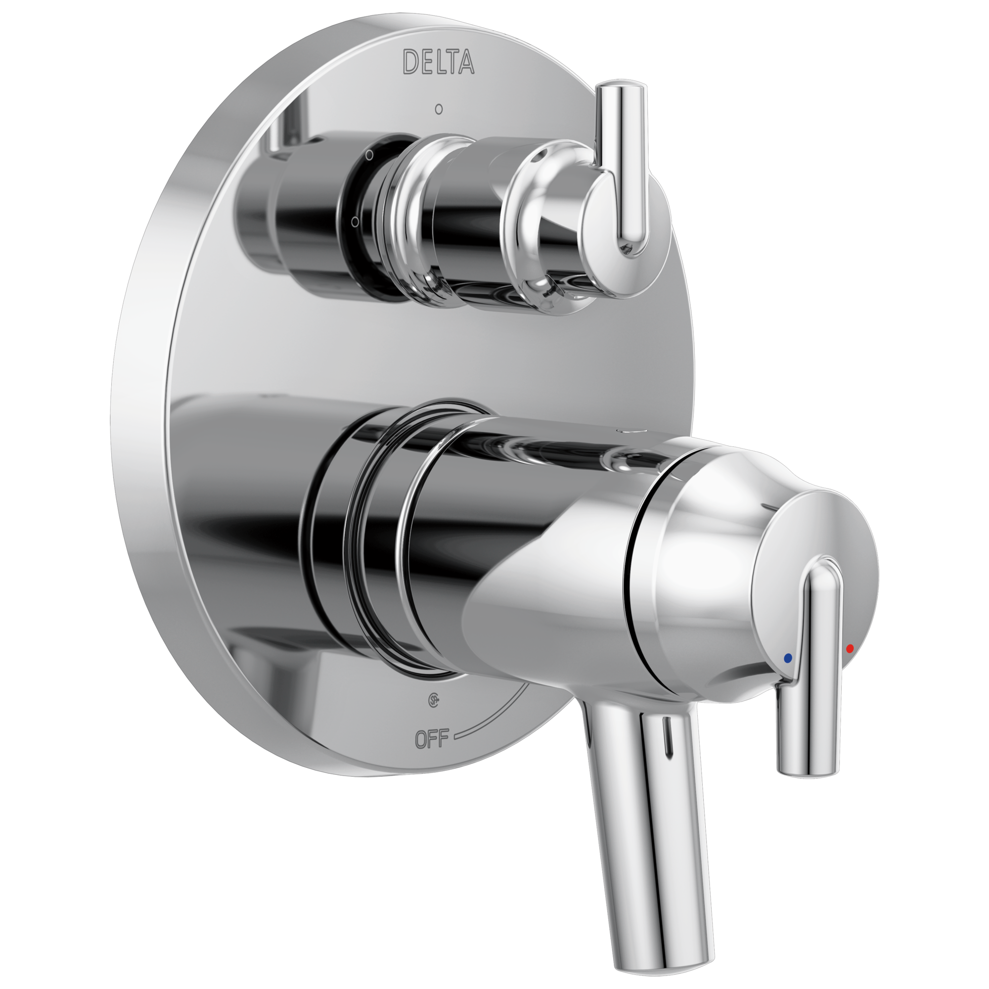 Delta T27T859 Trinsic Contemporary Two Handle Tempassure 17T Series Valve Trim with 3-Setting Integrated Diverter