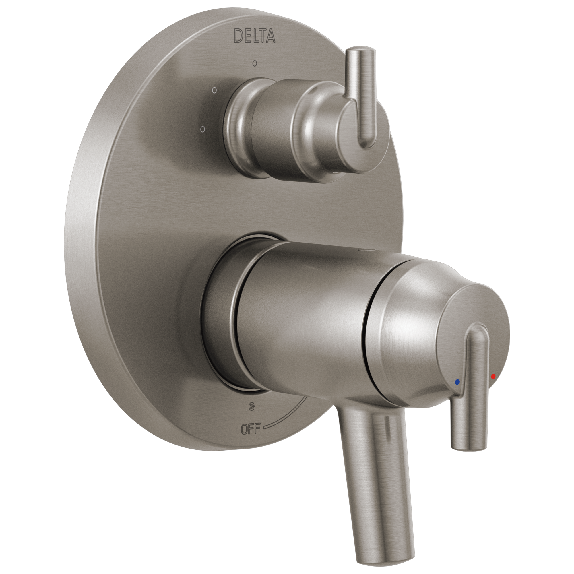 Delta T27T859 Trinsic Contemporary Two Handle Tempassure 17T Series Valve Trim with 3-Setting Integrated Diverter