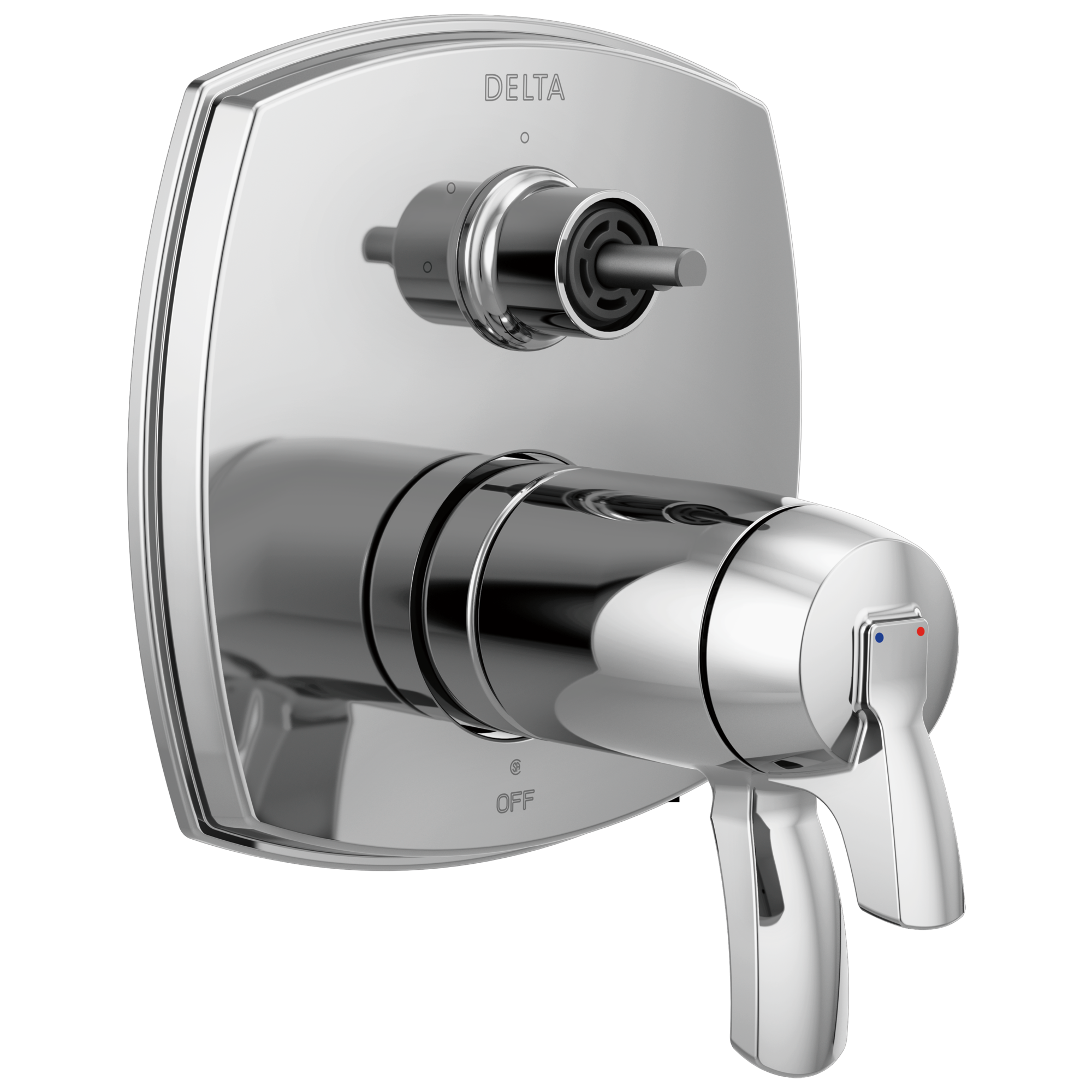 Delta T27T876-LHP Stryke 17 Thermostatic Integrated Diverter Trim with Less Diverter Handle