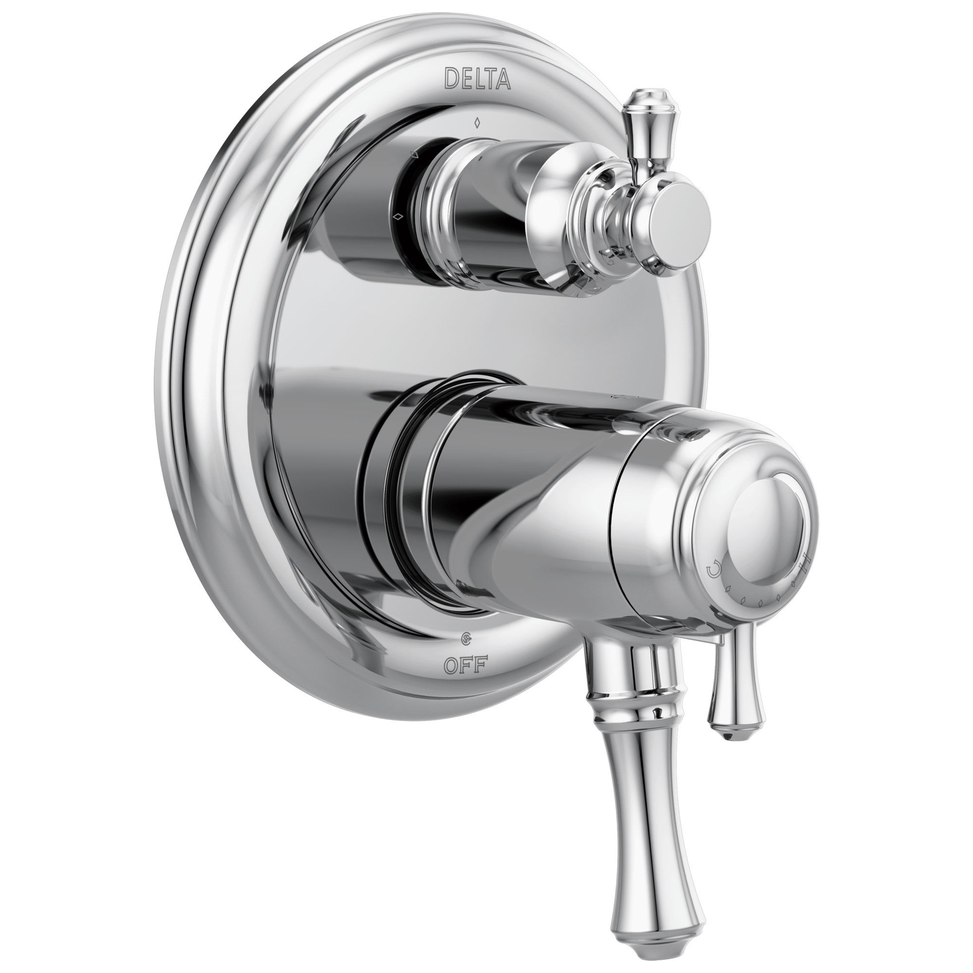 Delta T27T897 Cassidy Traditional 2-handle Tempassure 17T Series Valve Trim with 3-Setting Integrated Diverter