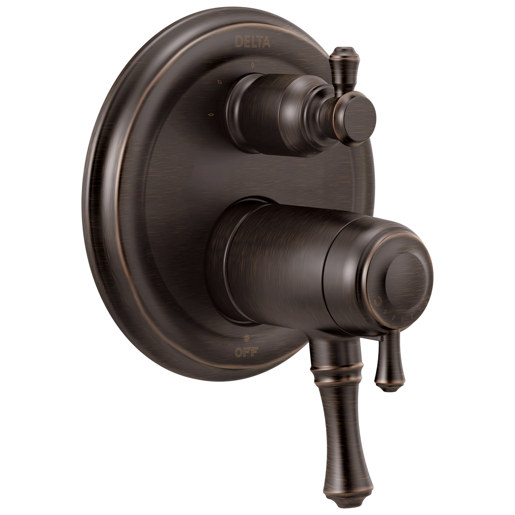 Delta T27T897 Cassidy Traditional 2-handle Tempassure 17T Series Valve Trim with 3-Setting Integrated Diverter