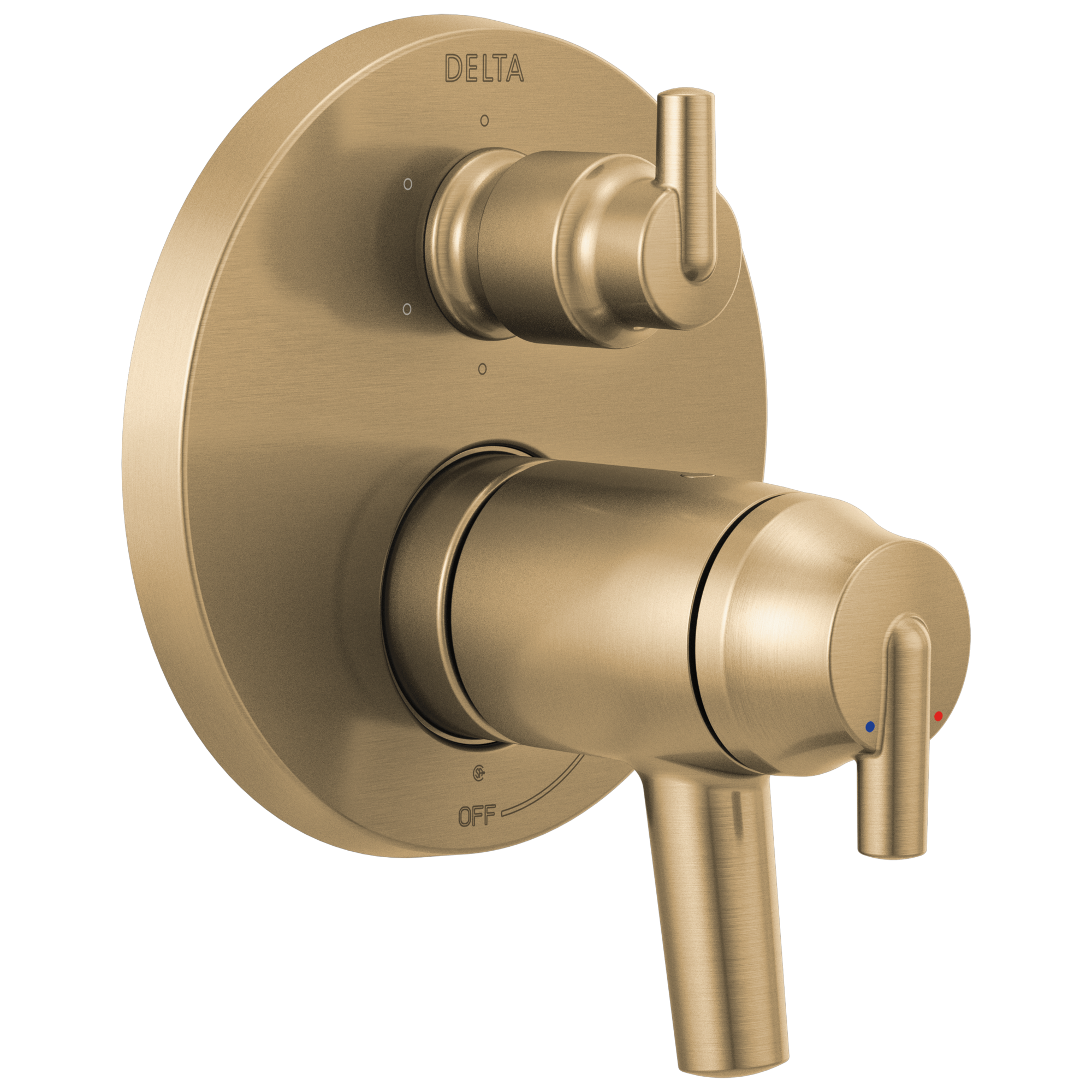 Delta Trinsic: Contemporary TempAssure 17T Series Valve Trim with 6-Setting Integrated Diverter