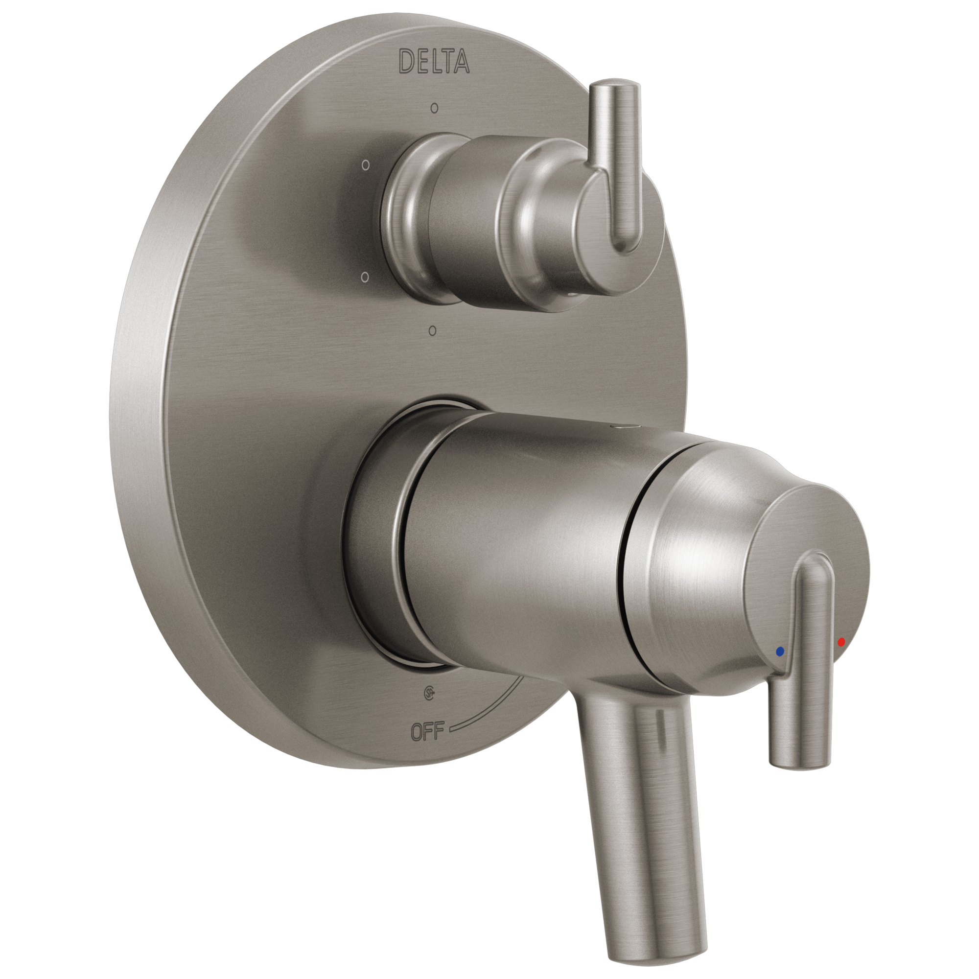 Delta T27T959 Trinsic Contemporary Two Handle Tempassure 17T Series Valve Trim with 6-Setting Integrated Diverter