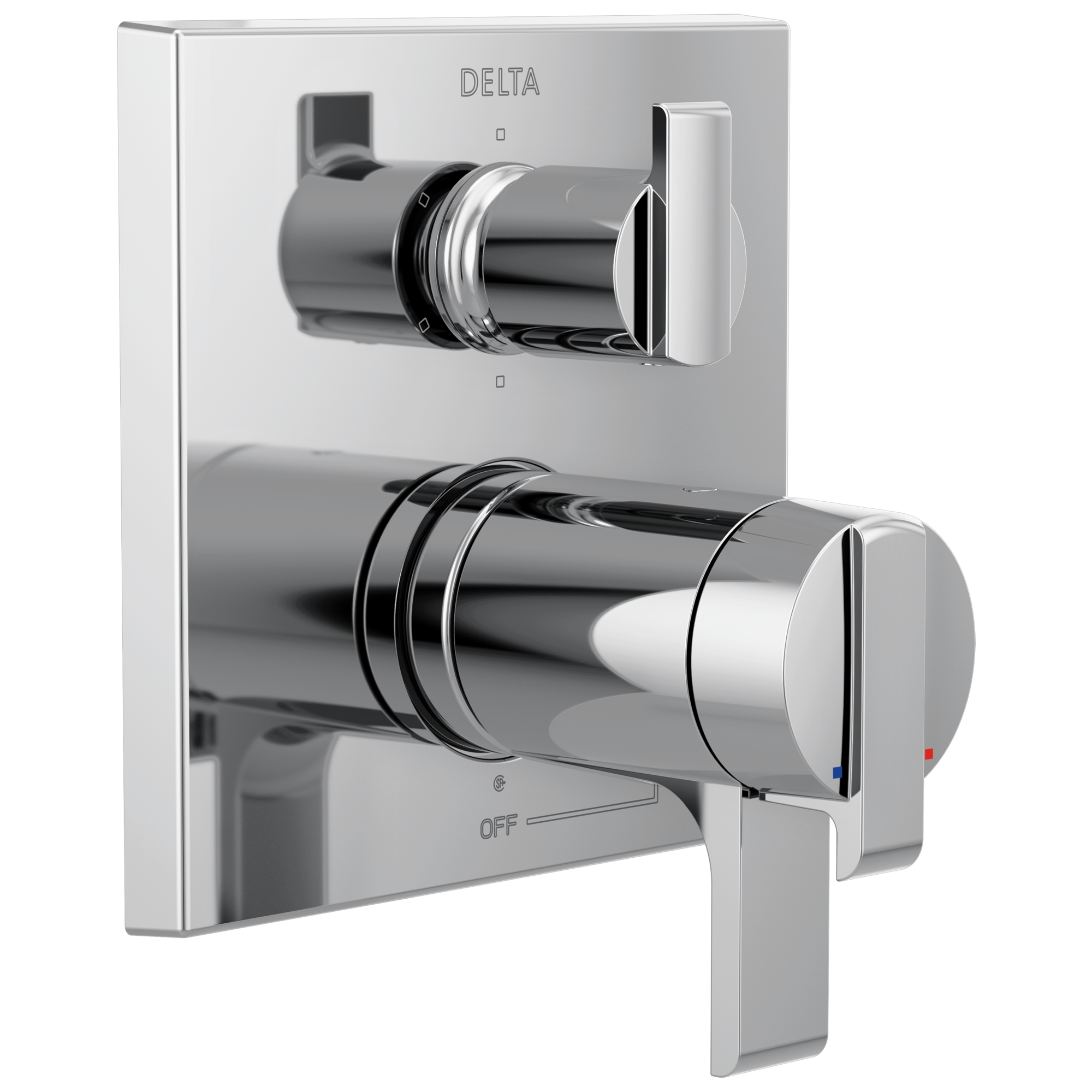 Delta T27T967 Ara Angular Modern Tempassure 17T Series Valve Trim with 6-Setting Integrated Diverter