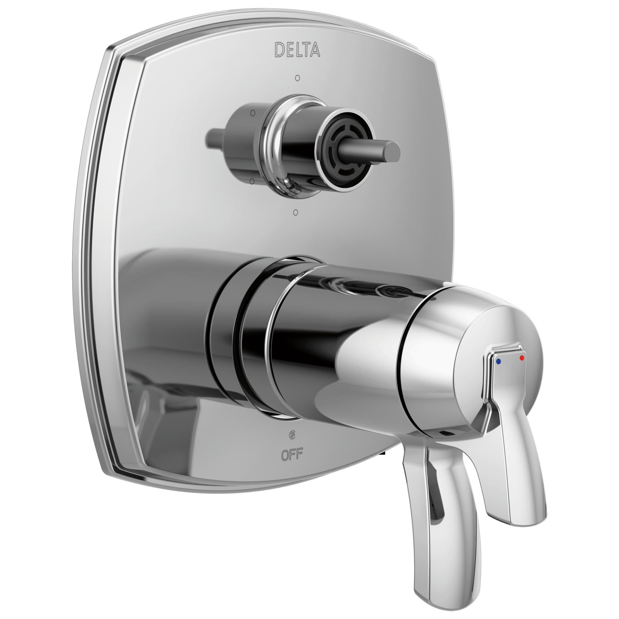 Delta T27T976-LHP Stryke 17 Thermostatic Integrated Diverter Trim with Six Function Diverter Less Diverter Handle