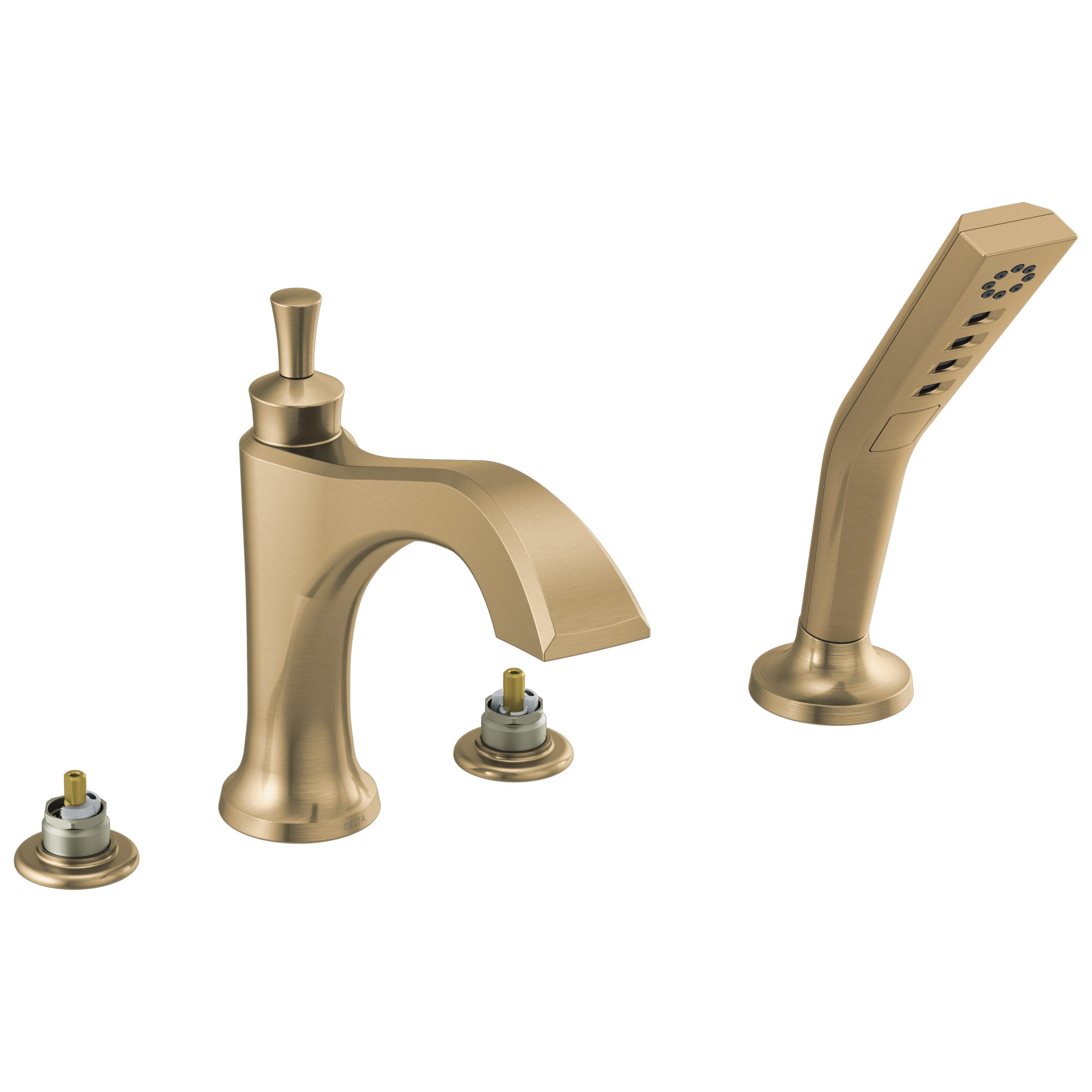 Delta T4756-CZLHP Roman Tub Faucet And Hand Shower