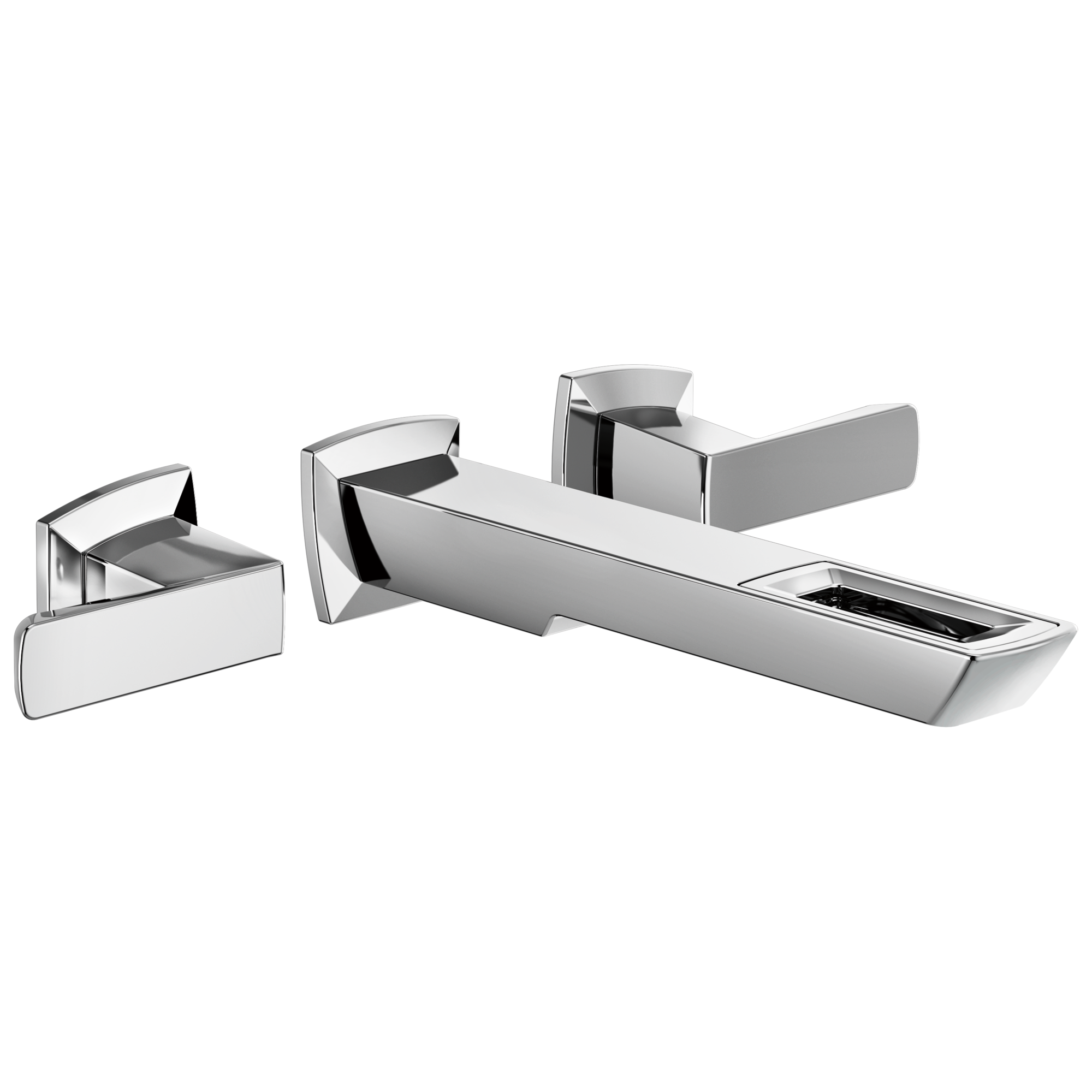 Brizo Vettis: Two-Handle Wall Mount Lavatory Faucet With Open-Flow Spout 1.2 GPM