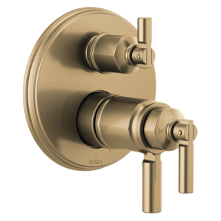 Brizo Invari: Tempassure Thermostatic Valve With Integrated 3-Function Diverter Trim