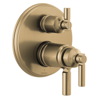 Brizo Invari: Tempassure Thermostatic Valve With Integrated 6-Function Diverter Trim