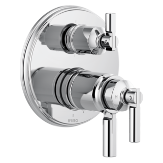 Brizo Invari: Tempassure Thermostatic Valve With Integrated 6-Function Diverter Trim