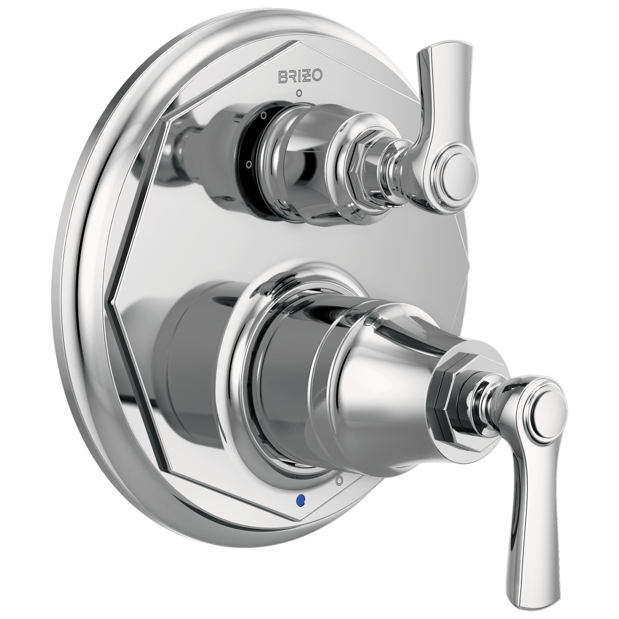 Brizo Rook: Pressure Balance Valve with Integrated 3-Function Diverter Trim